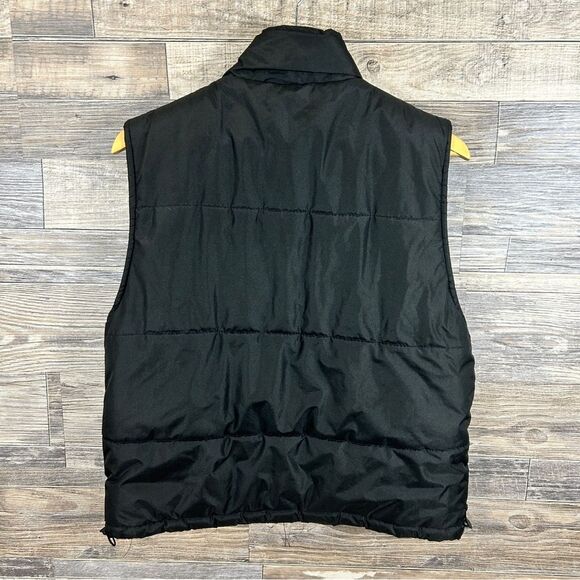 Black Puffer Vest with Los Angeles Embroidered Logo Size Small - Picture 2 of 6